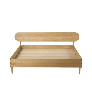 FDB Møbler G30 Radius Bed Frame, 180 x 200 cm, oiled oak