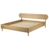 FDB Møbler G30 Radius Bed Frame, 180 x 200 cm, oiled oak