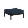 TIPTOE Easy Ottoman, graphite black - midnight blue