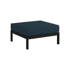 TIPTOE Easy Ottoman, graphite black - midnight blue