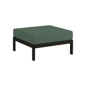 TIPTOE Easy Ottoman, graphite black - forest green